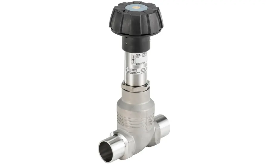 Sanitary manual two-way globe valve