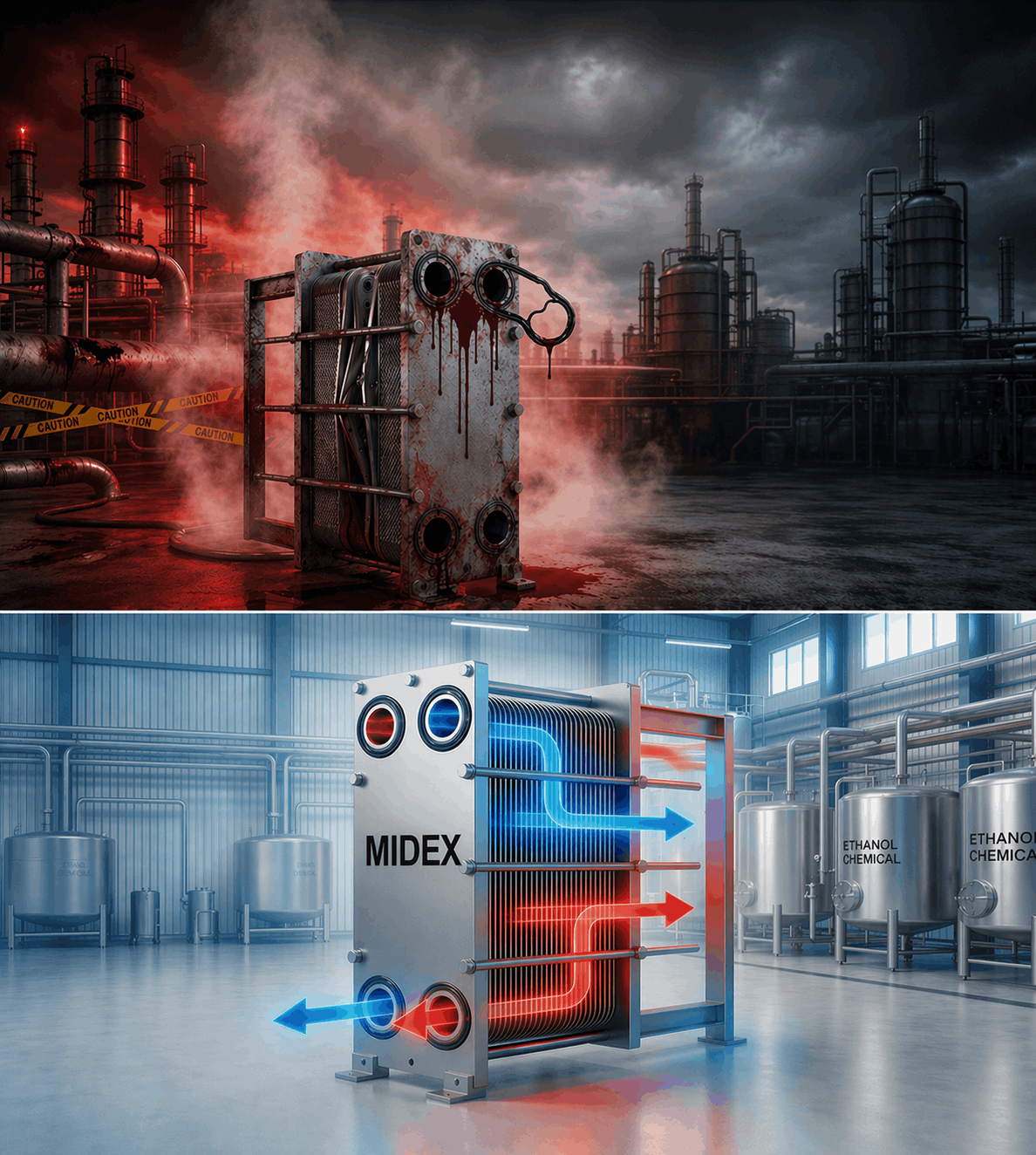 Is a heat exchanger used in high-purity water systems such as PW and WFI?